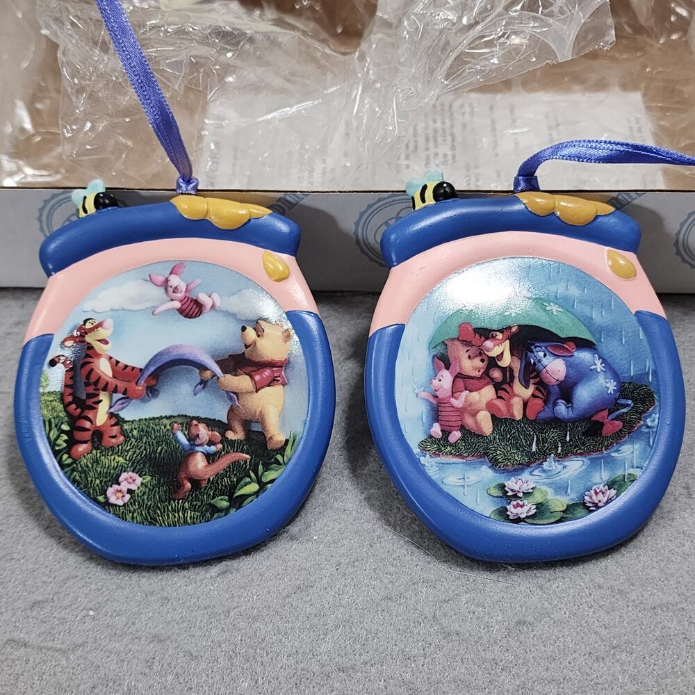 IT'S JUST A SMALL PIECE OF WEATHER & HIP HIP POOHRAY Ornaments Honeypot 68541